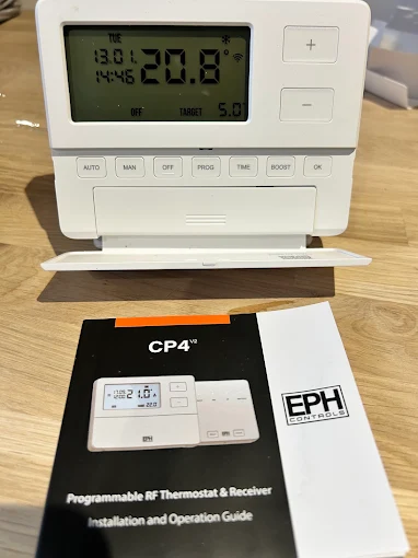EPH programmable RF thermostat supplied and set up